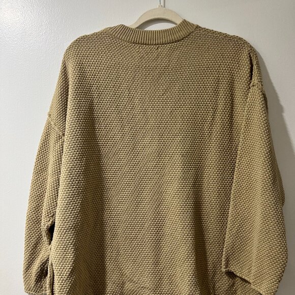 🧥 MOD REF Waffle Knit Henley Sweater - Size M - Picture 11 of 13